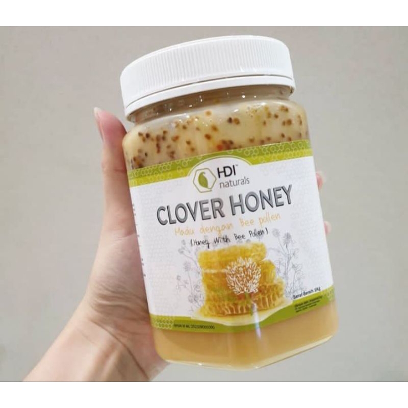 

madu clover honey 1kg exp 2026 free sendok kayu