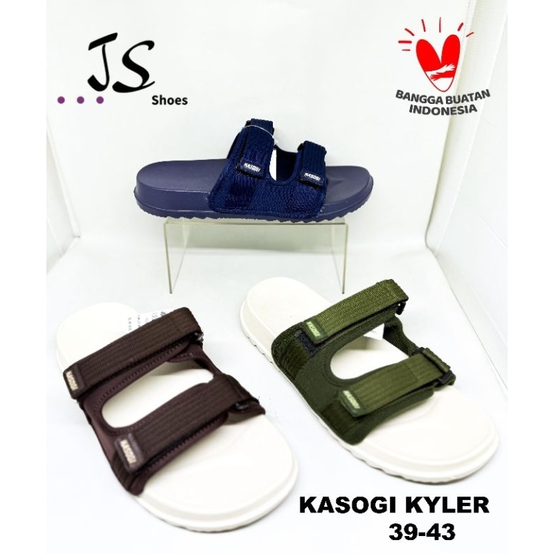 KASOGI KYLER - SANDAL SLOP FASHION COWOK DEWASA MERK KASOGI ORIGINAL