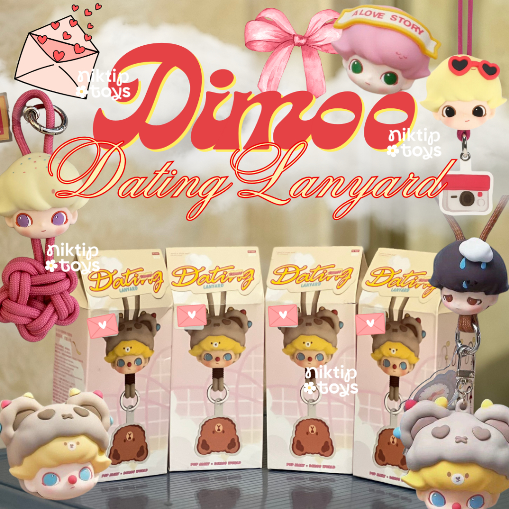 

(READY INSTAN) Pop Mart Dimoo Dating Lanyard | original lanyard lucu kantor trend viral gaya charm