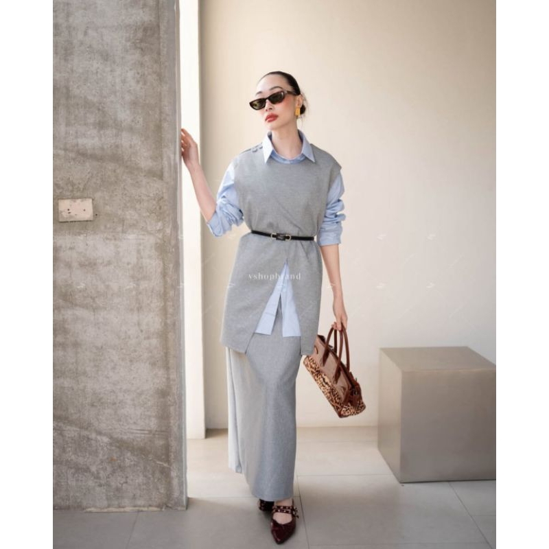 One set Rok set vest Bangkok import premium 3in1