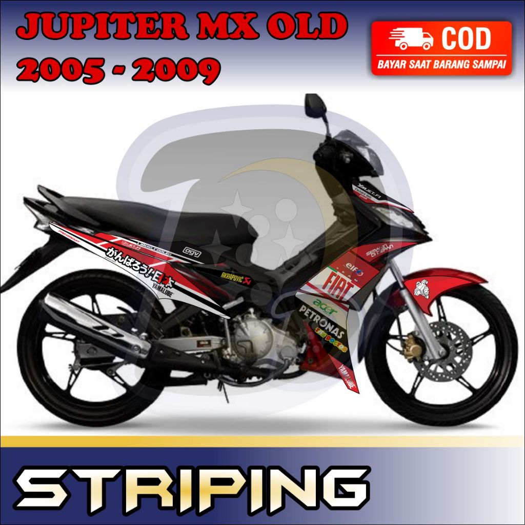 Striping Lis Jupiter Mx Lama Stiker Variasi Mx Old Striping Yamaha Mx Old Fiat