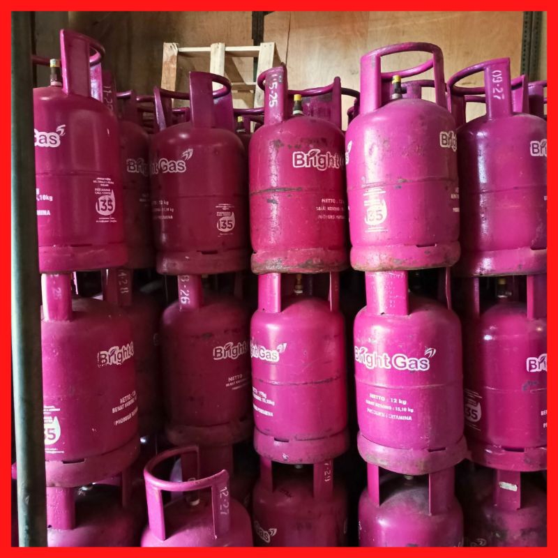 TABUNG GAS LPG BRIGHT 5,5 12kg KOSONGAN PINK