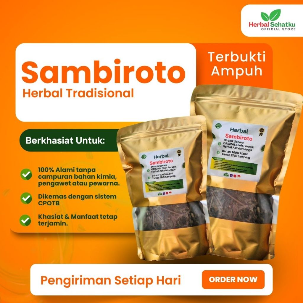 

HERBAL SEHATKU - Sambiloto Kering 500 Gram / Daun Sambiroto Kering
