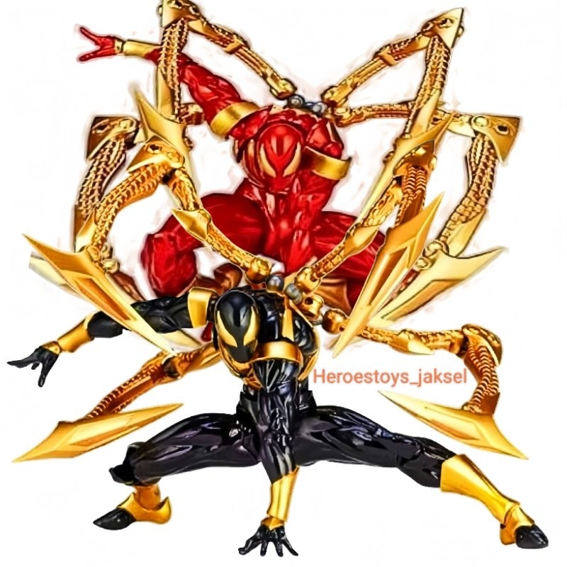 Action Figure Amazing Revoltech Iron Spiderman Spider-Man Figure Avengers