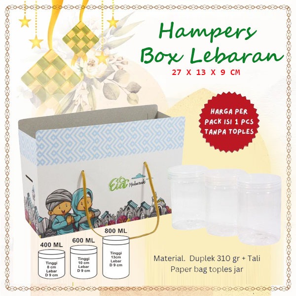 

Exclusive Simple one Box Lebaran 3 Jar 600ml Box Lebaran 3 jar 750ml Box Lebaran kue Kering Paperbag Lebaran Box Hampers Lebaran Parsel Ramadan Paper Bag Toples Parcel Lebaran Box Hampers Idul Fitri