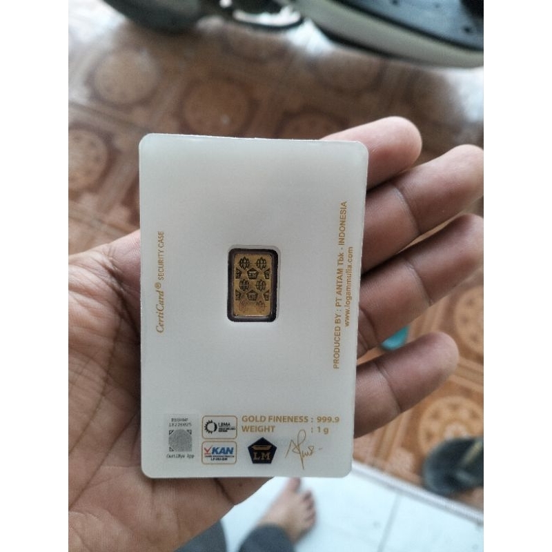 Emas Antam 1 gram Asli