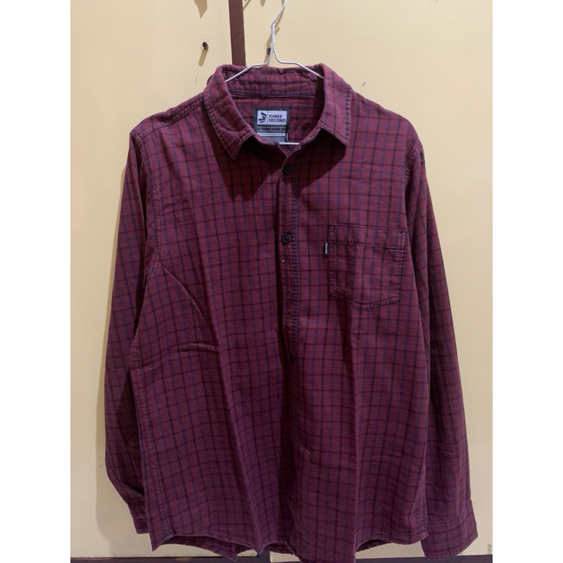 wts preloved baju kemeja murah pria / unisex h&m,three second,the executive