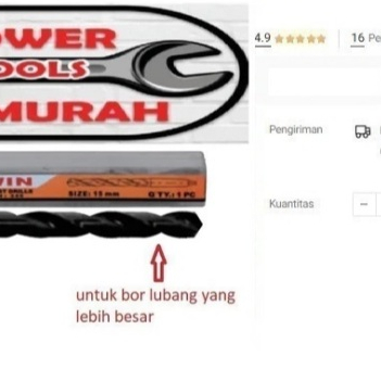 

Mata Bor HSS Besi 24 mm Kones Cones Taper Shank Tapered Drill 24mm