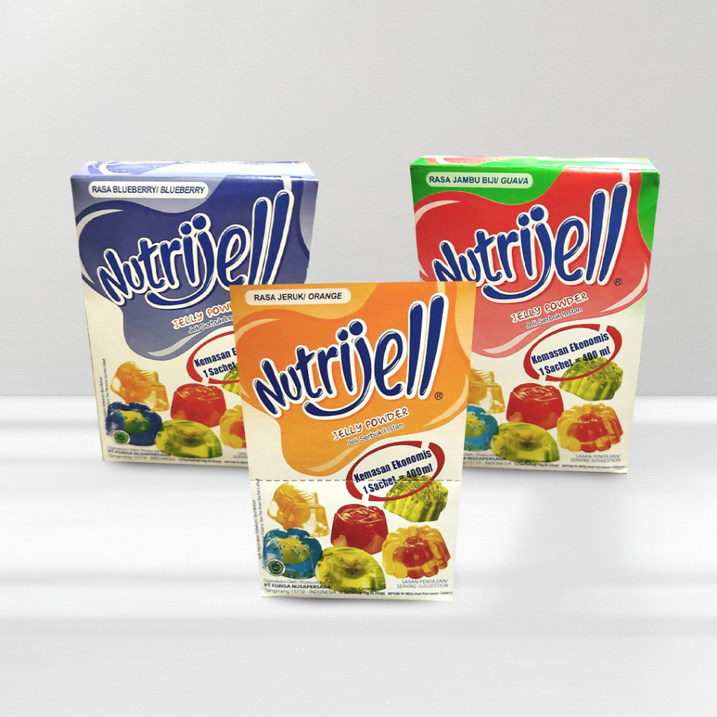 

Nutrijell Jelly Agar Instant Bubuk 1 box isi 12 Murah