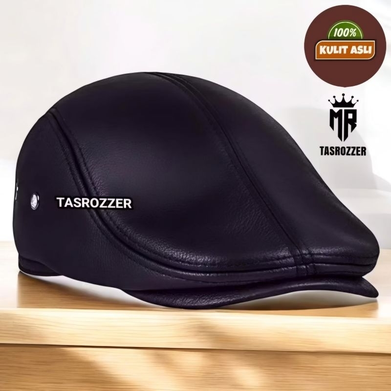 Topi Pet Kulit Asli Garut – Topi Kodok Pria Model Klasik
