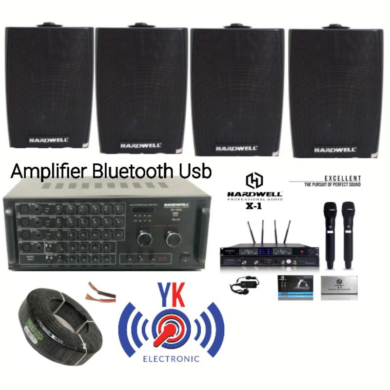 paket sound system speaker hardwell 6 inch cafe masjid kantor sekolah gereja