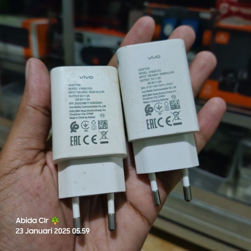 Adaptor ori vivo 18 watt fast charging