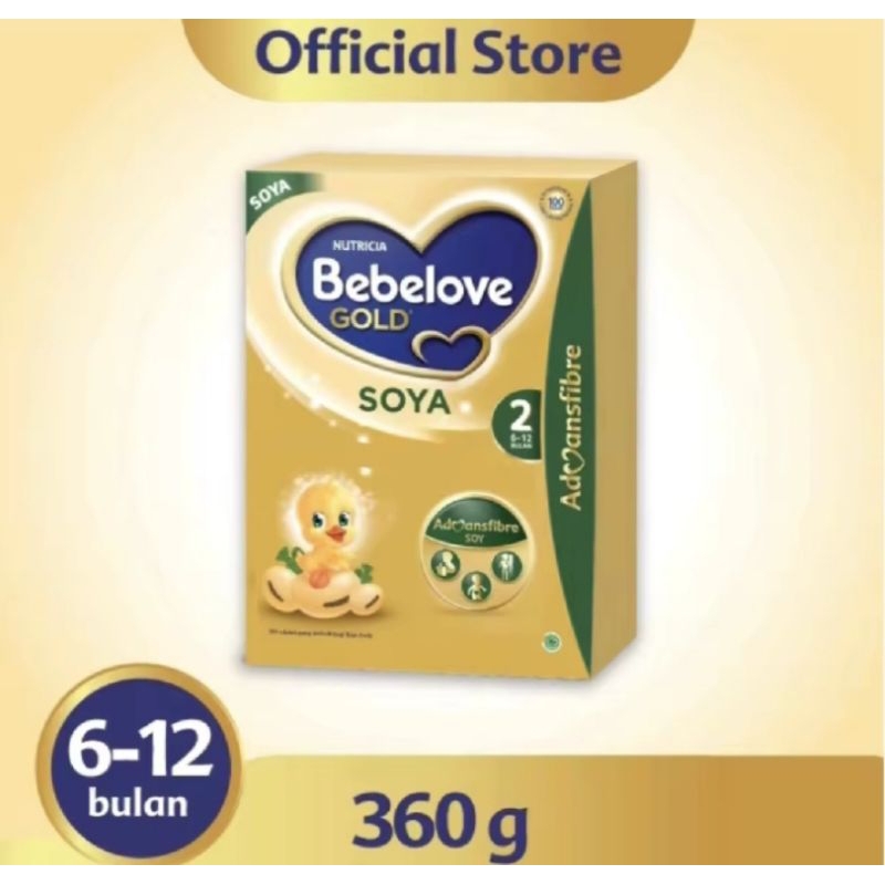 

Bebelove Gold Soya 2 Formula Bayi Bubuk 360 GR - Bebelove Gold Soya 2 360gr untuk Usia 6-12Bulan