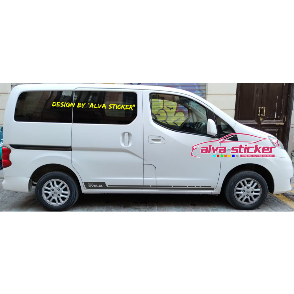 new design sticker evalia stiker evalia list cutting body mobil nissan evalia sticker stiker mobil n