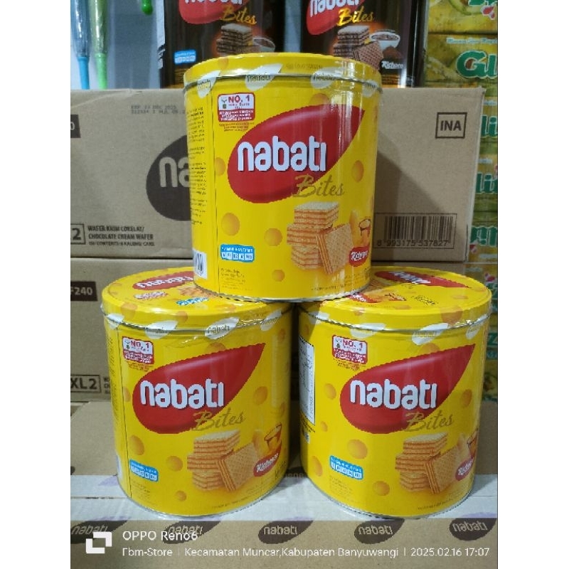 

Nabati Bites Wafer Kaleng 240gr Rasa Coklat Keju