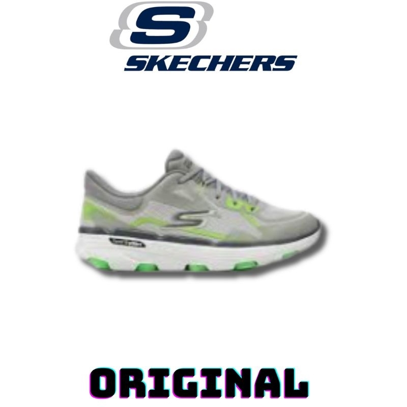 Sepatu Skechers Go Run 7.0 Interval Grey Men's ( 220646/GYLM ) Original