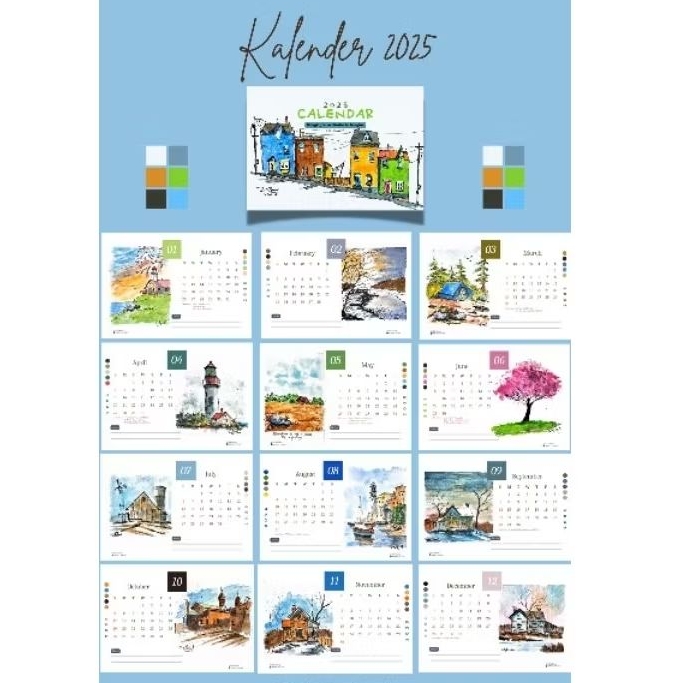 

KALENDER DUDUK ESTETIK, KALENDER MEJA HOLDER KAYU