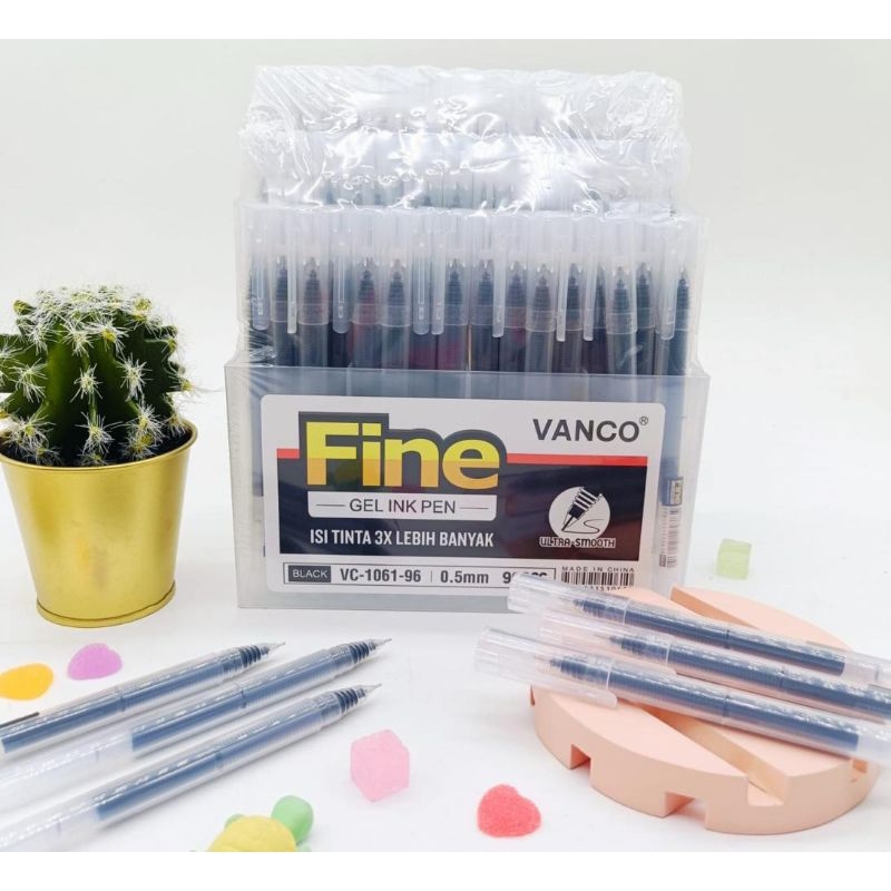 

(1PCS) VANCO BOLPEN GEL 1061 FINE BELI 96PCS FREE DISPLAY