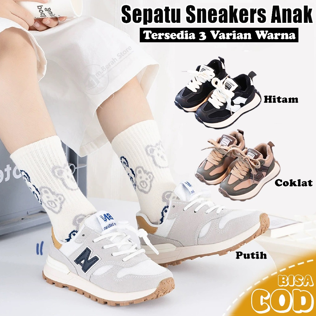 Sepatu Sneakers Sport Anak Laki-Laki Sepatu Olahraga Anak Cowok Bahan Pu Size 22-36 Usia 1-10 Tahun