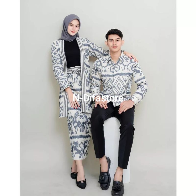 READY STOCK BAJU TENUN MADAM WHITEN NTT  SETELAN KODANGAN TENUN JEPARA