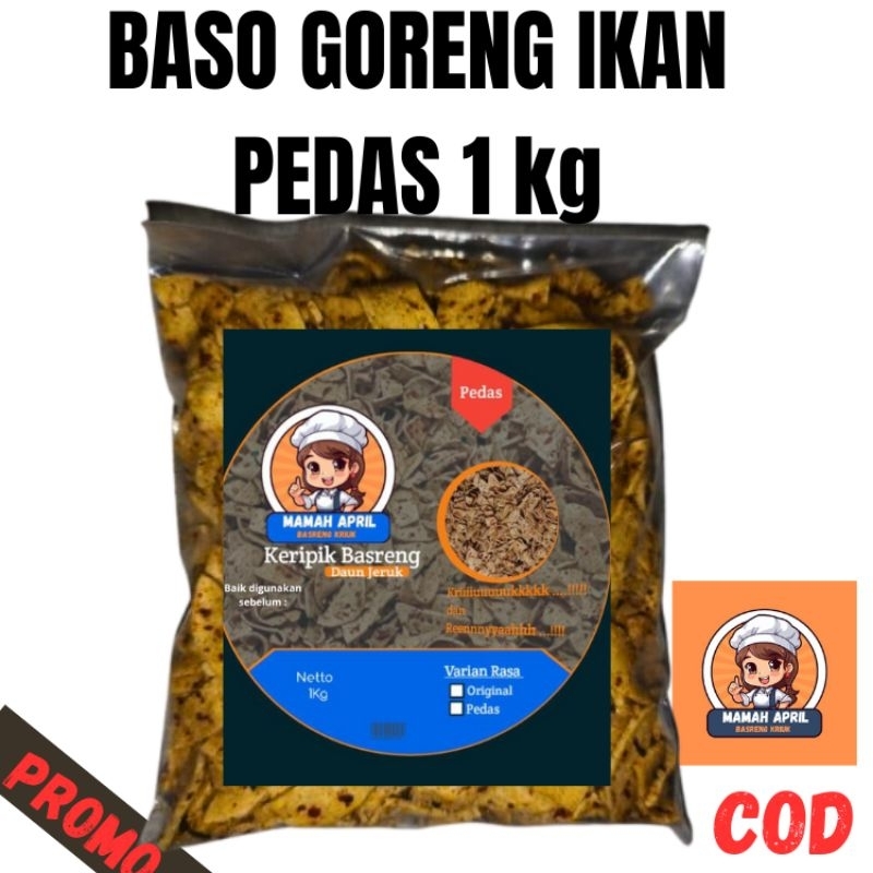 

PROMO BASRENG IKAN DAUN JERUK RASA PEDAS 1Kg KRIUUKKK ABBISS