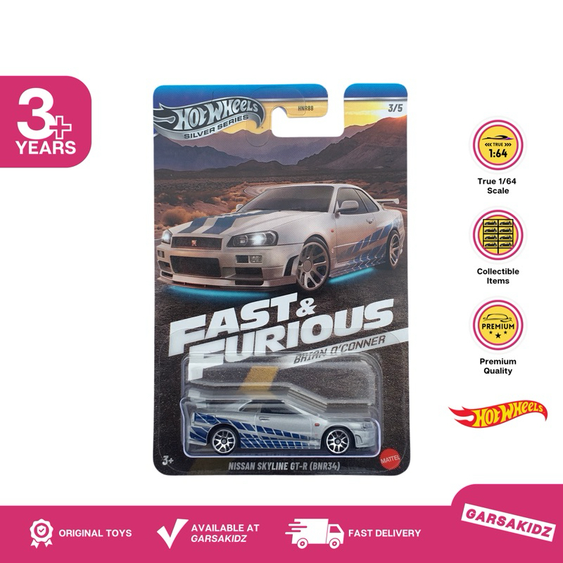 Hot Wheels Nissan Skyline R34 Fast and Furious 2024