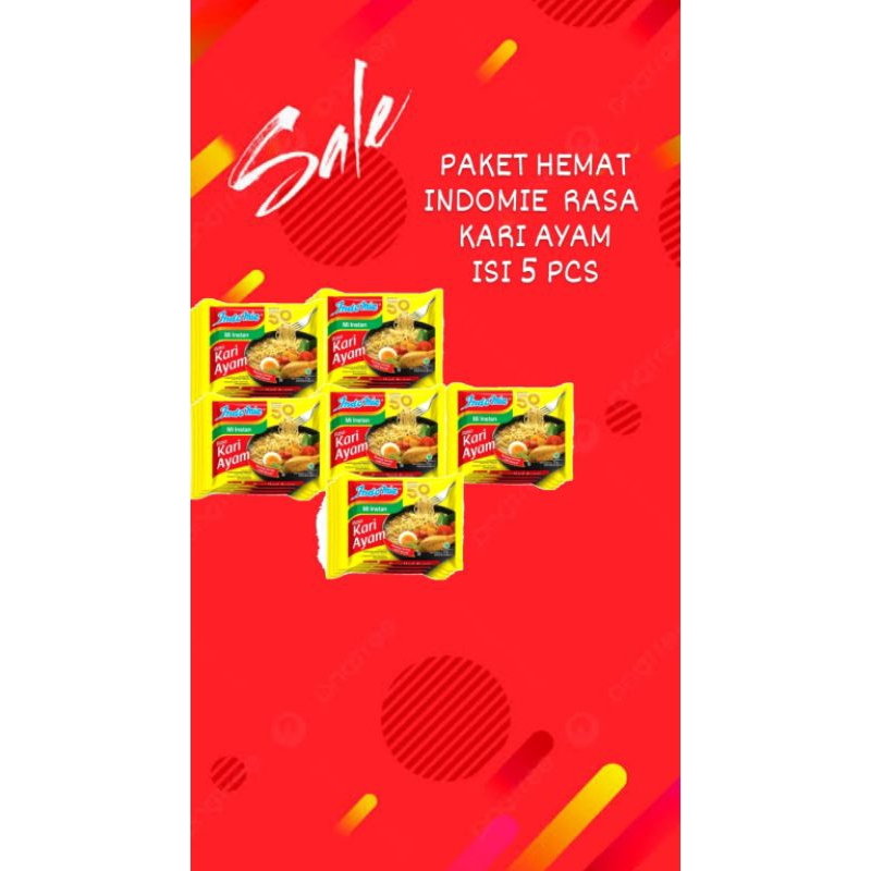 

PAKET HEMAT INDOMIE KARI AYAM ISI 5 PCS