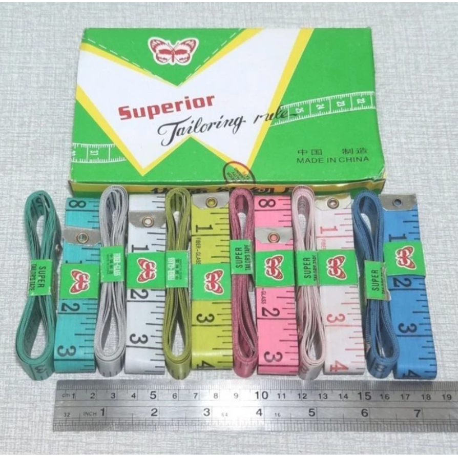 Meteran Baju Alat Ukur Badan Pita Pengukur Mini Penjahit 150cm, BESAR & KECIL