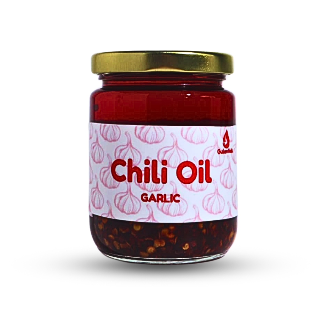 

GulenNdu - Chili Oil Garlic 200Gram Botol Kaca Premium Higienis Sambal Serbaguna Instan COD Medan