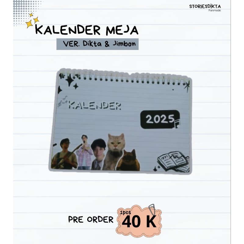 

Kalender Meja 2025 Versi Dikta & Jimbon