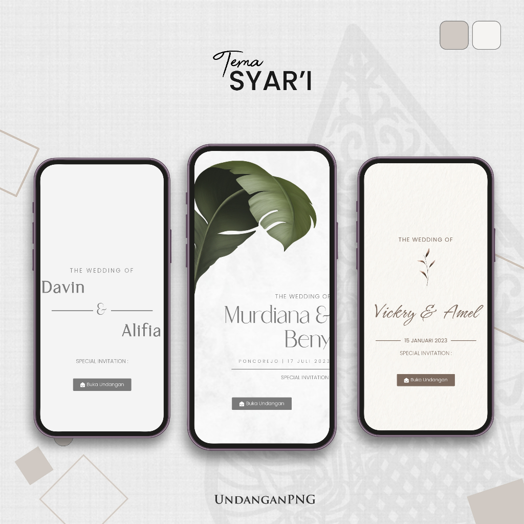 Undangan Digital Website Pernikahan Syar'i