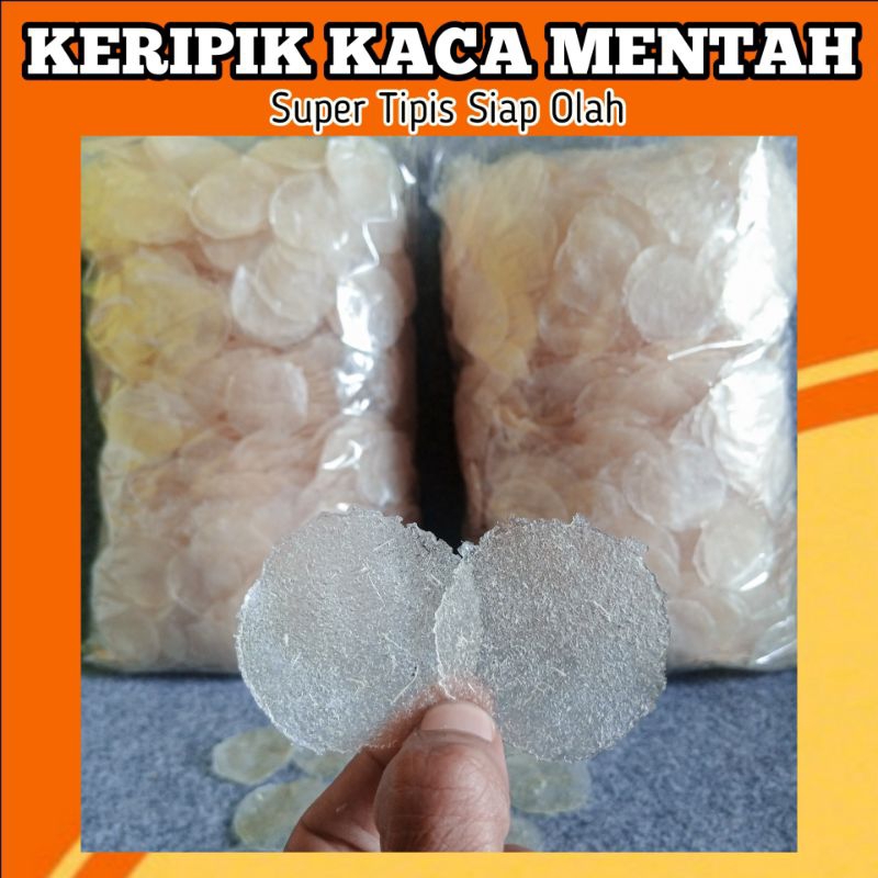 

KERIPIK KACA 500gr Bahan MENTAH TERMURAH GRATIS ONGKIR / KRIPCA MENTAH MURAH KILOAN