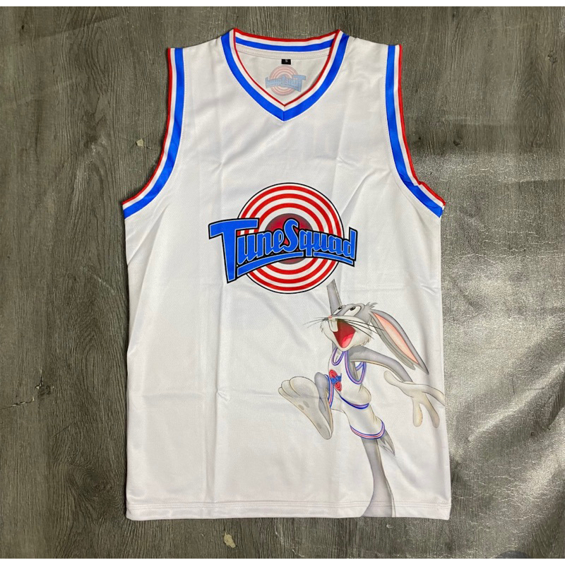 [ORIGINAL] Jersey Jordan Bulls #23 Tune Squad Putih White Kaos Basket Baju Basket Tshirt