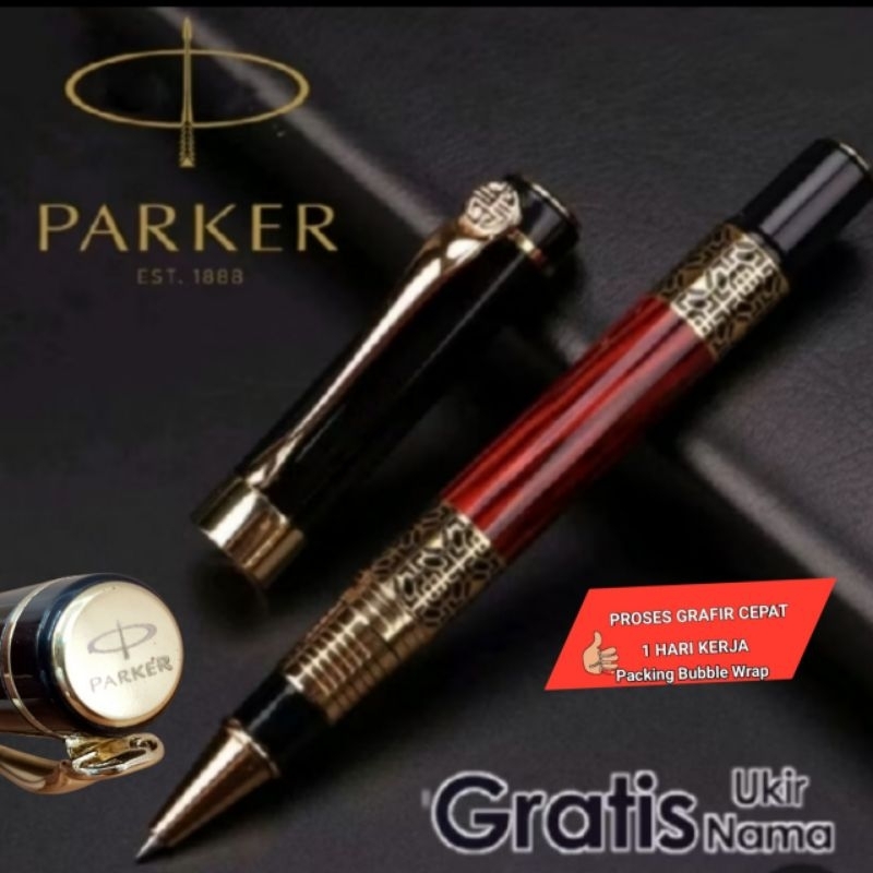 

Ballpoint Mewah Pulpen Parker Roller Ball Dongyang Gratis Grafir Nama Dan Box Exlusive