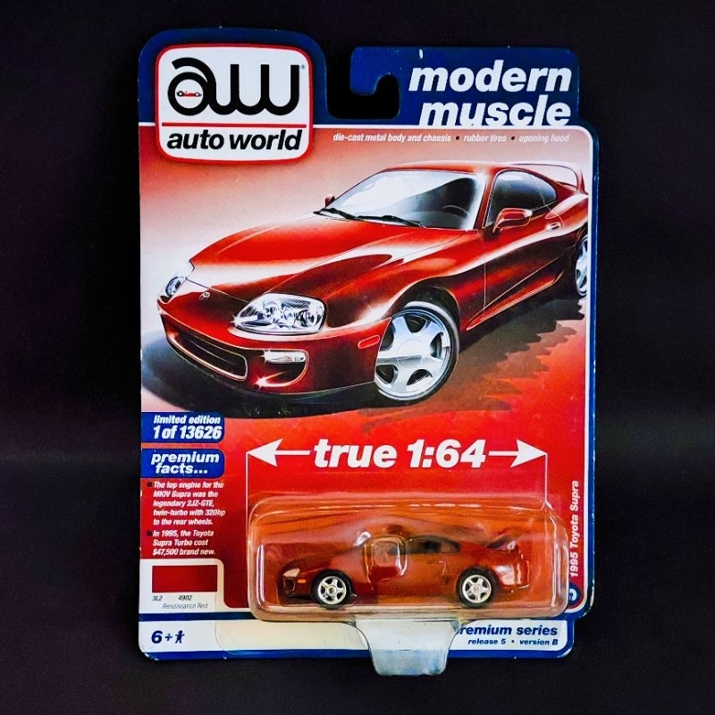 AUTO WORLD 1995 TOYOTA SUPRA RENAISSANCE RED