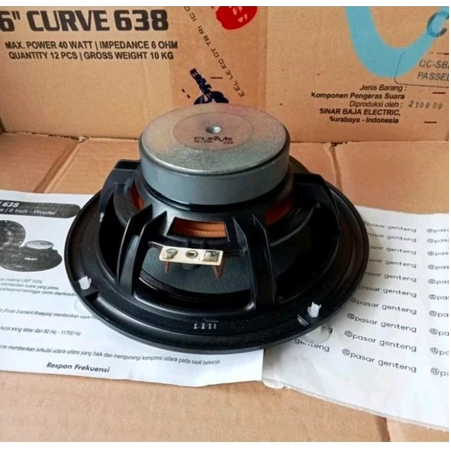 Speaker curve 6 inch speaker woofer 6" curve 638