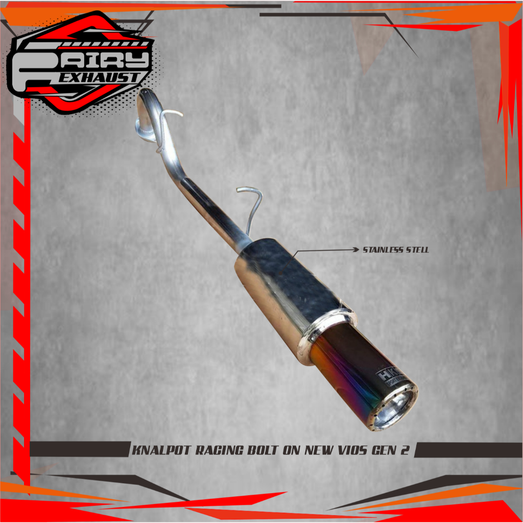 KNALPOT RACING BOLT ON MOBIL NEW VIOS GEN 2