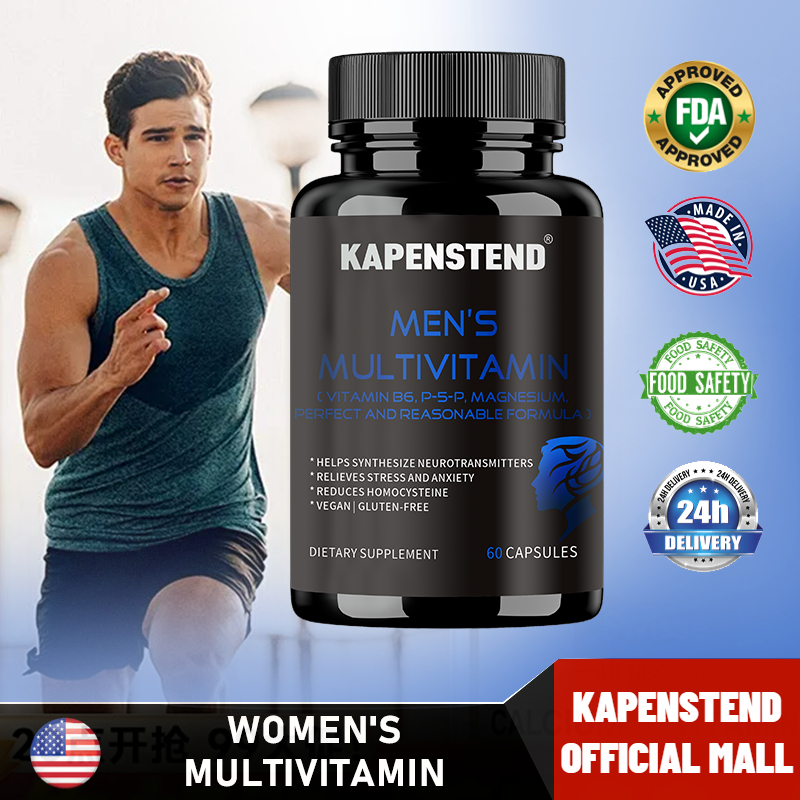 KAPENSTEND Multivitamin untuk Pria dengan Biotin 60 Kapsul