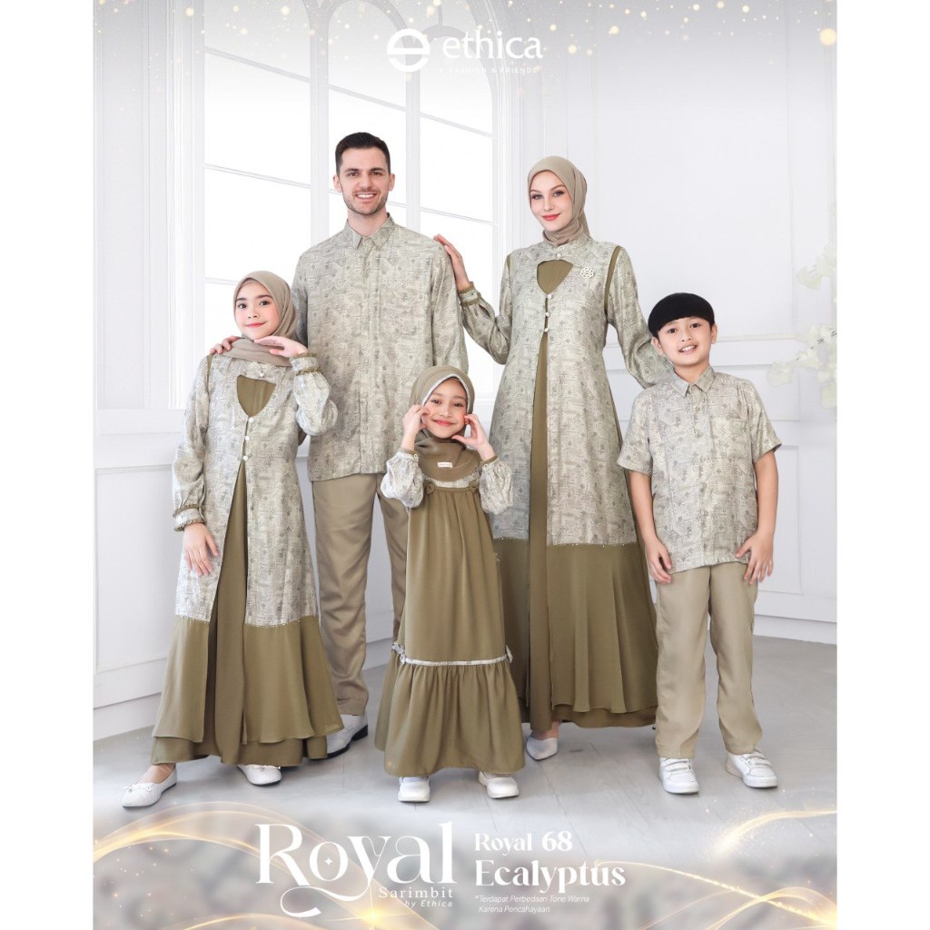 COUPLE KELUARGA 2025, ROYAL 68 ECALYPTUS, KAGUMI 339/ KAGUMI KIDS 182/ KAHFI 354/ KAHFI KIDS 254 (ET
