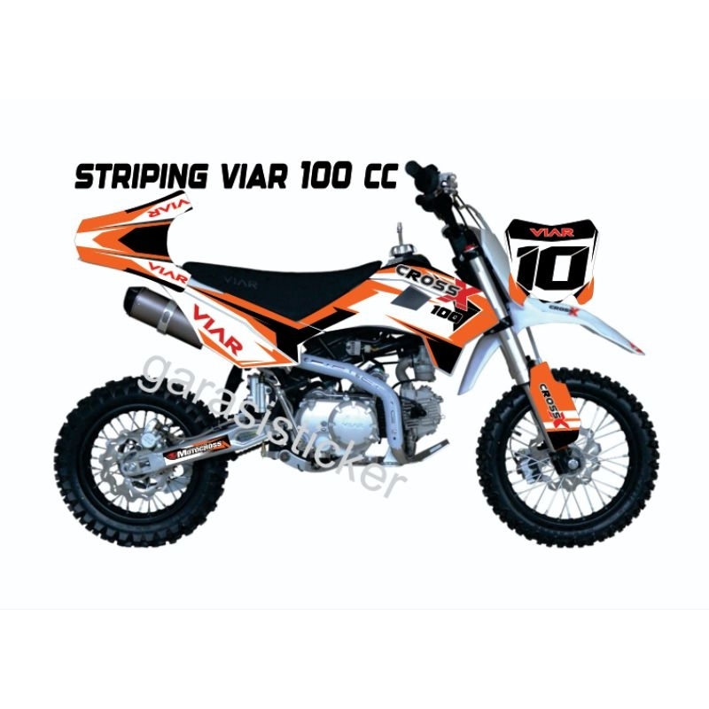 Sticker Mini Trail Viar Cross X 100 decal Body Stiker Trail Mini Viar Cross X 100  cc