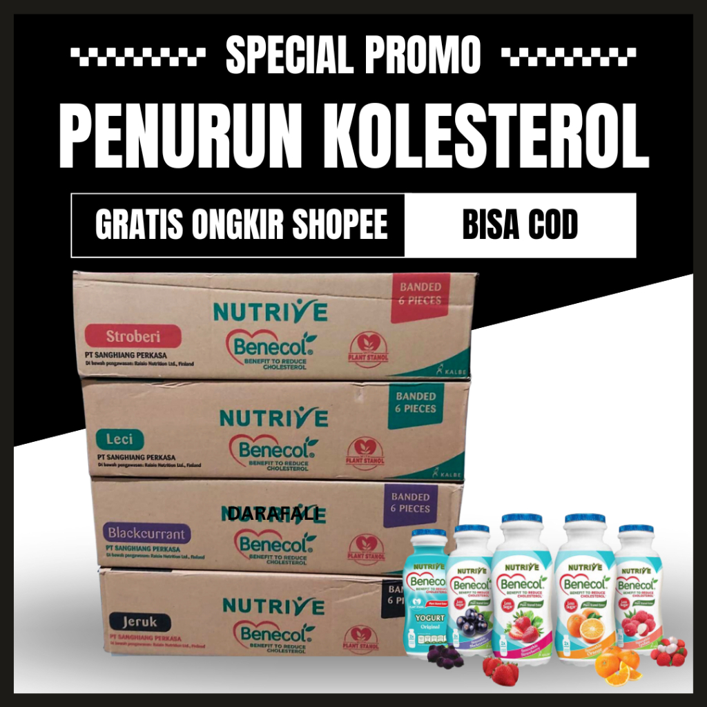 

Benecol Kolesterol 1 Karton Isi 36 Botol Grosir Distributor