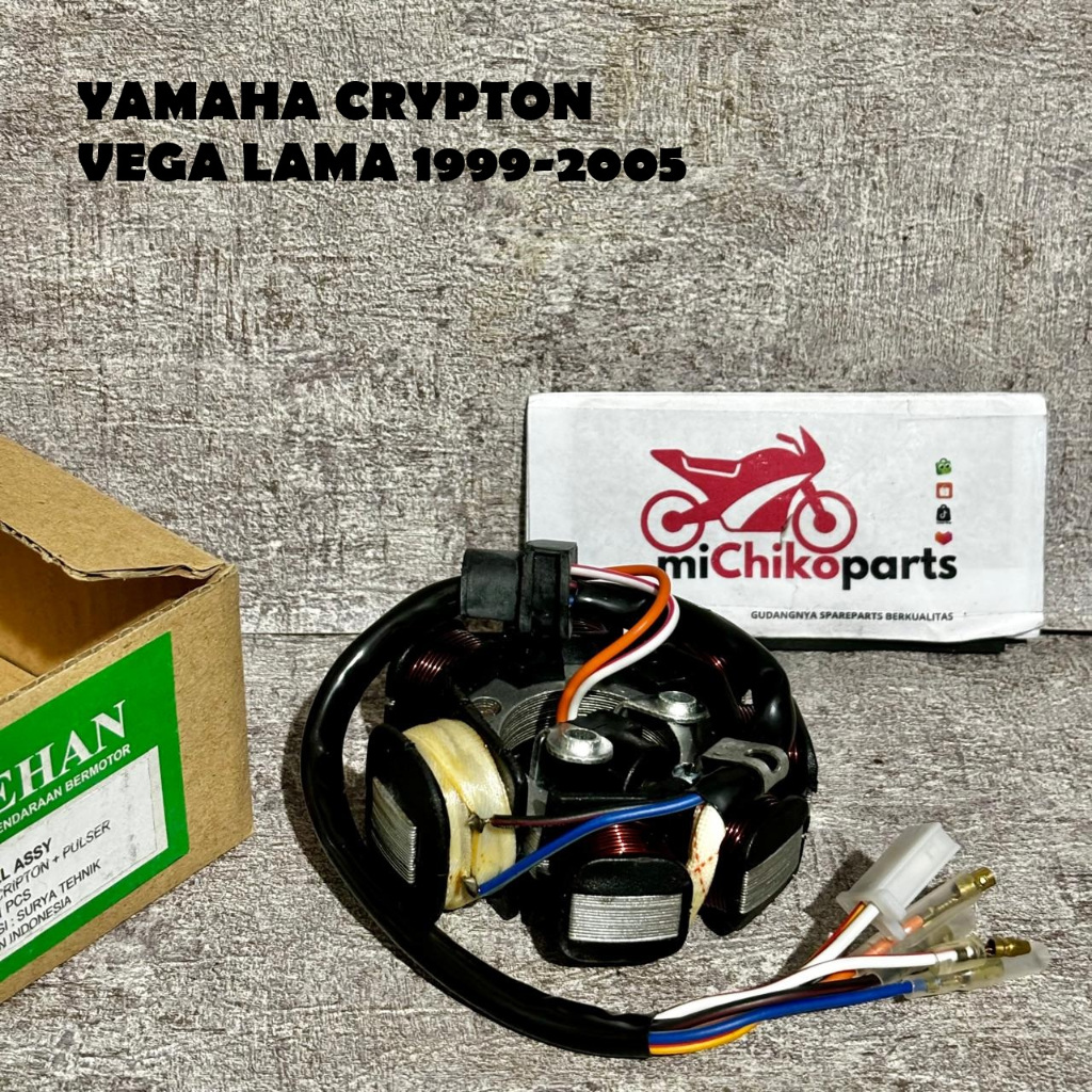 Spul Assy Komplit Pulser Magnet Crypton Pnp Vega R Lama 1999 - 2005 Spol Spoll Spull Spoel Magnit Fu