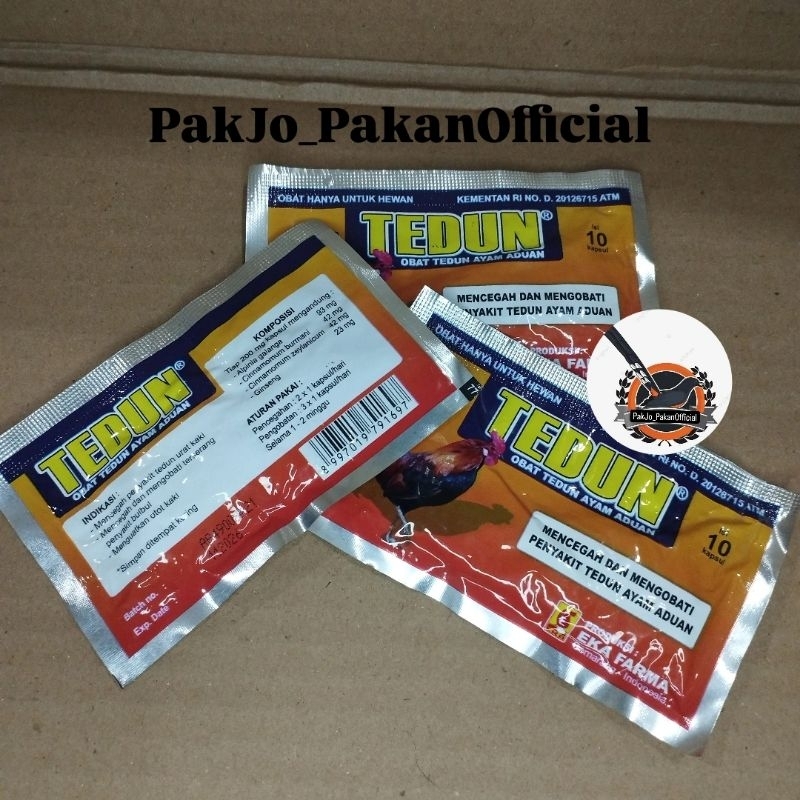 TEDUN OBAT AYAM ADUAN ISI 10 KAPSUL, OBAT TEDUN AYAM ADUAN
