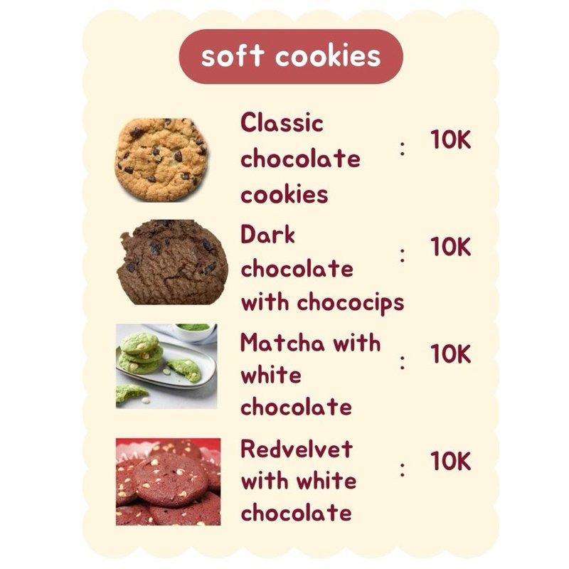 

Soft Cookies Homemade, Fresh & Lezat! Gâteaux by Valsa