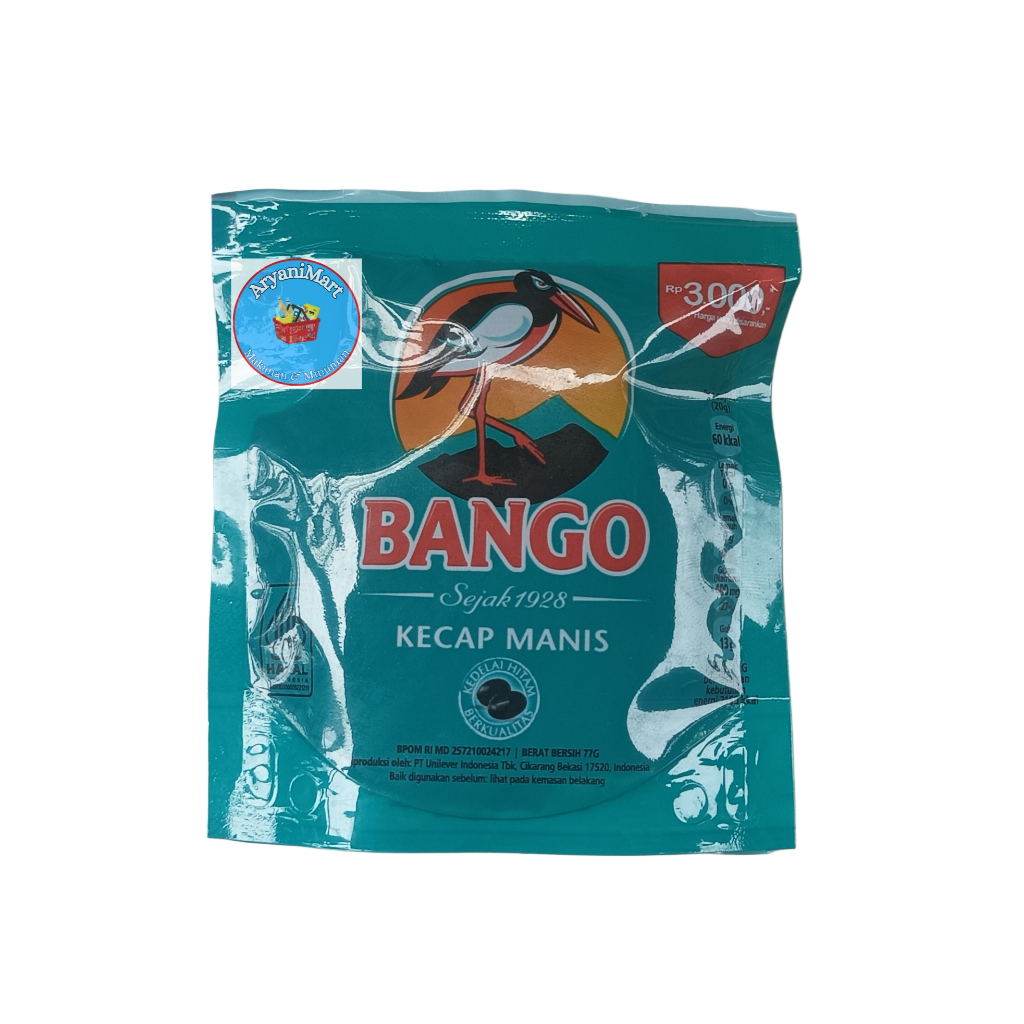 

Kecap Manis Bango Eceran 3000 77gr