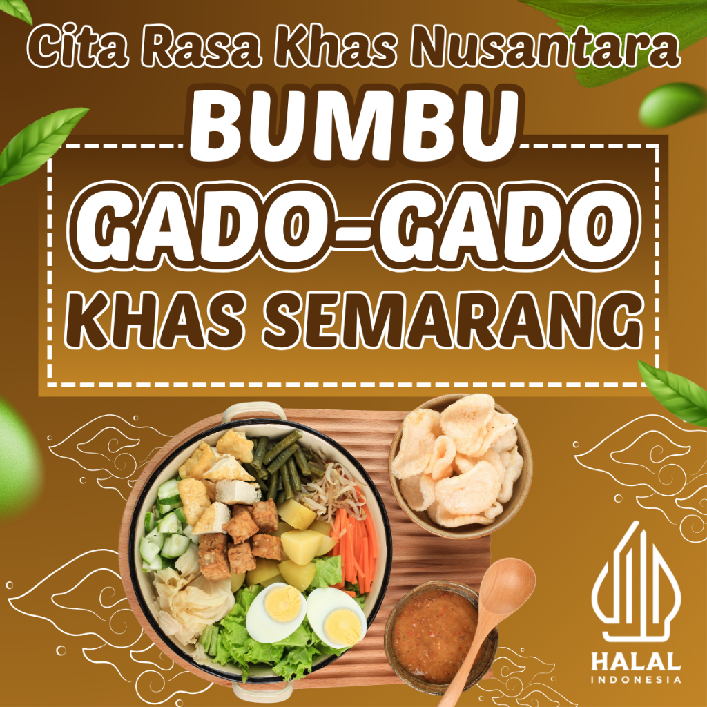 

Bumbu Gado-Gado Khas Semarang Murah Sedep Ekonomis Penuh Rempah, Memanjakan Lidah