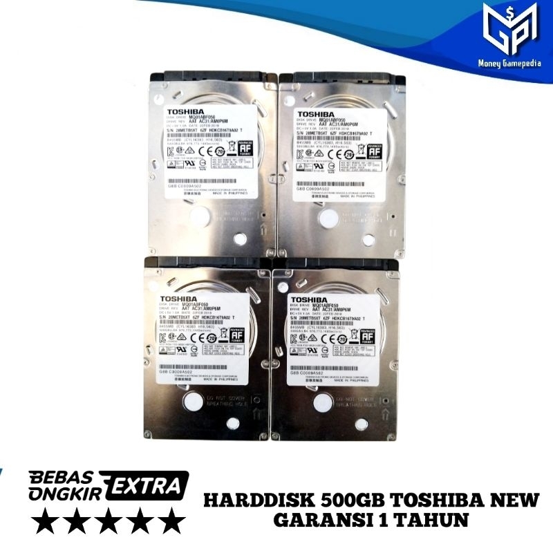 HDD HARDDISK 500GB NEW TOSHIBA INTERNAL HDD LAPTOP PS3 PS4