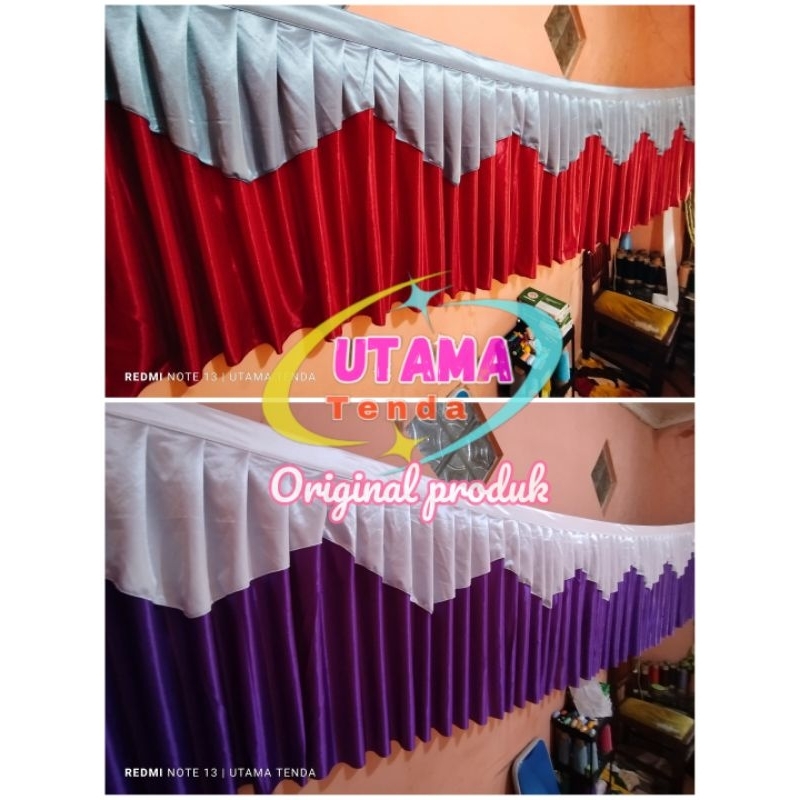 skirting meja prasmanan tinggi 80 cm