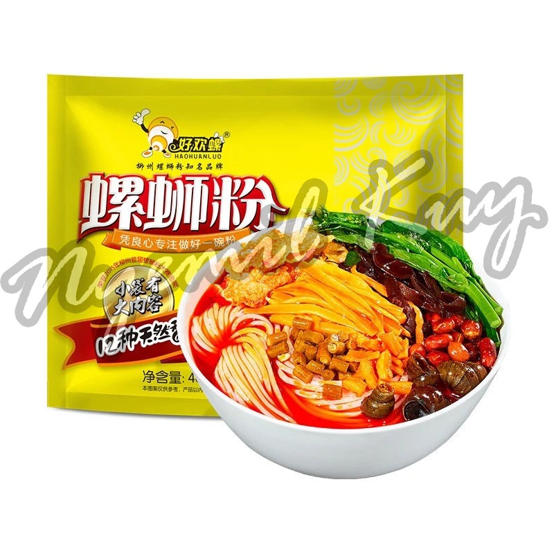

Haohuanluo Luoshifen 400g Snail Rice Noodles - Hao Huan Luo Luo si fen Mie Bekicot Luosifen Mie Siput 好欢螺 柳州螺蛳粉