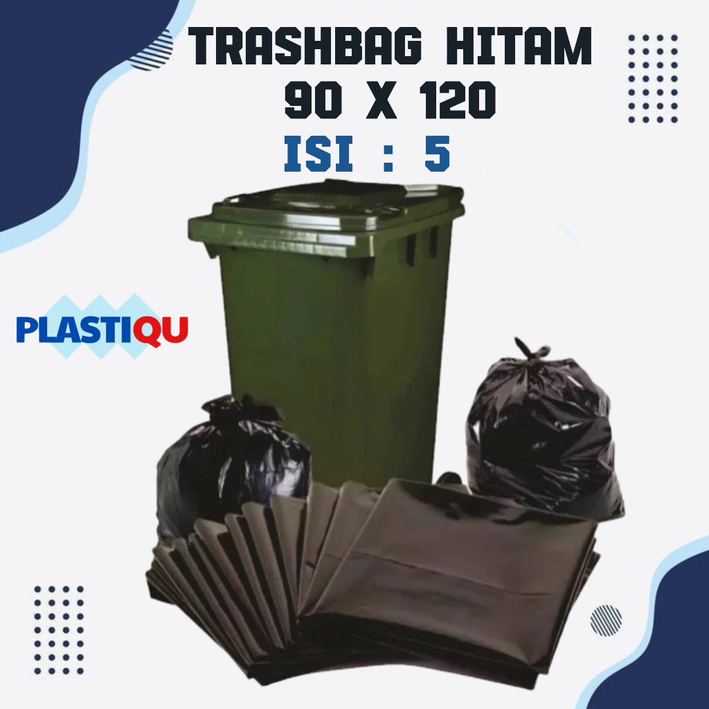 KANTONG PLASTIK SAMPAH JUMBO TEBAL HITAM 90X120 30 micron
